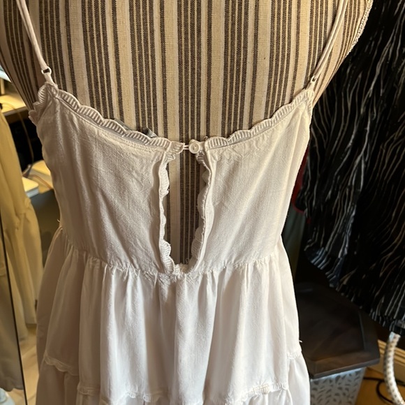 Sky & Sparrow, white tunic, spaghetti straps, large - Picture 5 of 7